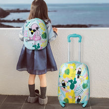 Load image into Gallery viewer, 2 pcs Kids Luggage Set 12" Backpack & 16" Rolling Suitcase Travel