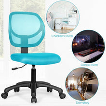 Load image into Gallery viewer, Low-back Computer Task Office Desk Chair with Swivel Casters-Green