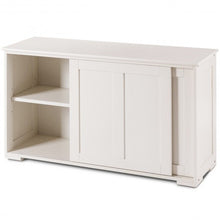Load image into Gallery viewer, Kitchen Storage Cupboard Cabinet with Sliding Door-White