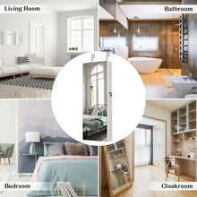 Load image into Gallery viewer, Lockable Storage Jewelry Cabinet with Frameless Mirror-White