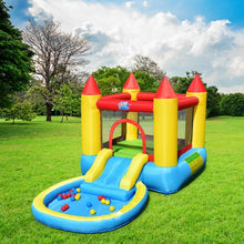 Load image into Gallery viewer, Kids Inflatable Bounce House Castle with Balls Pool & Bag