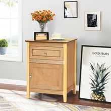 Load image into Gallery viewer, 2-Tier Accent Table with Spacious Tabletop-Natural