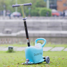 Load image into Gallery viewer, 3 in 1 Storage Kids Kick Wheel Scooter w/ Adjust Handle Bar-Blue