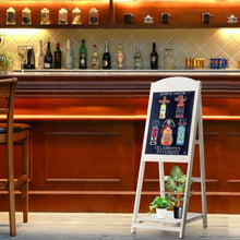 Load image into Gallery viewer, Vintage Folding Chalkboard Easel with Display Shelf