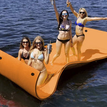 Load image into Gallery viewer, 3 Layer 12' x 6' Island Water Sports Recreation Floating Mat
