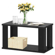 Load image into Gallery viewer, 2-tier Rustic Vintage Coffee Table with Storage Shelf