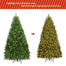 Load image into Gallery viewer, Pre-Lit Artificial PVC Christmas Tree with LED Lights & Stand-7'