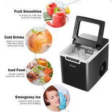 Load image into Gallery viewer, Ice Maker Machine with Scoop & Basket Black