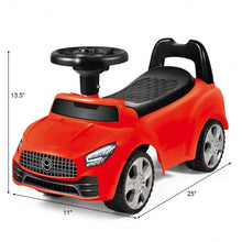 Load image into Gallery viewer, Foot-to-Floor Kids Ride-On Push Toddler Sliding Car-Red