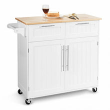Load image into Gallery viewer, Heavy Duty Rolling Kitchen Cart-White
