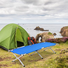 Load image into Gallery viewer, Outdoor Hiking Portable Aluminum Folding Camping Bed with Bag-Green