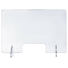 Load image into Gallery viewer, 24" x 16" Protective Plexiglass Sneeze Guard Acrylic Shield for Counter