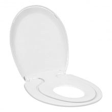 Load image into Gallery viewer, Toddlers & Adult Round Toilet Seat with Built-in Potty