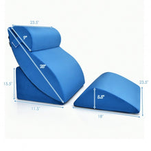 Load image into Gallery viewer, 4 Pcs Bed Wedge Pillow Incline with Head Support for Rest