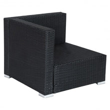 Load image into Gallery viewer, 5 pcs Patio Furniture Rattan Wicker Table Shelf Garden Sofa with Cushion