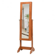 Load image into Gallery viewer, Lockable Jewelry Cabinet Armoire Standing Jewelry Holder Organizer