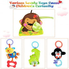 Load image into Gallery viewer, 4-in-1 Baby Play Gym Mat with 3 Hanging Educational Toys