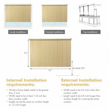 Load image into Gallery viewer, 6' x 6' Roller Light Filtering Protection Window Shade Blind-Beige