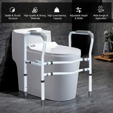 Load image into Gallery viewer, Steel Safety Toilet Rail with Created Fixable Clamp
