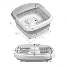 Load image into Gallery viewer, Foot Spa Bath Motorized Massager with Heat Red Light-Gray