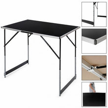 Load image into Gallery viewer, 3 pcs Folding Height Adjustable Camping Picnic Table Set