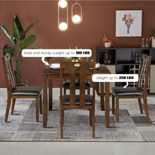 Load image into Gallery viewer, 5-Piece Wood Dining Table Set