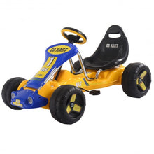 Load image into Gallery viewer, Go Kart Kids Ride Car Pedal Powered Car 4 Wheel Racer Toy Stealth Outdoor-Yellow