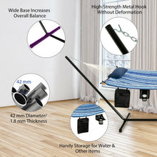 Load image into Gallery viewer, Hammock Chair Stand Set Cotton Swing with Pillow Cup Holder Indoor Outdoor