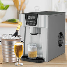 Load image into Gallery viewer, 2-In-1 Ice Maker Water Dispenser 36lbs/24H LCD Display-Silver