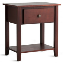 Load image into Gallery viewer, Nightstand Beside Sofa Table End Table with Drawer & Shelf