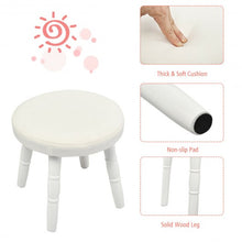 Load image into Gallery viewer, Kids Vanity Makeup Table & Chair Set Make Up Stool-White