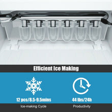 Load image into Gallery viewer, 44 lbs Portable Countertop Ice Maker Machine with Scoop-Navy