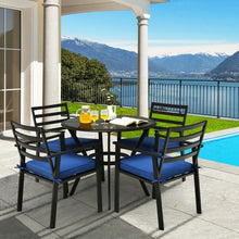 Load image into Gallery viewer, 5PCS Outdoor Patio Dining Chair Table Set with Cushions
