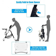 Load image into Gallery viewer, A-Shaped High Chair with 4 Lockable Wheels-Black