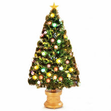Load image into Gallery viewer, Pre-Lit Fiber Optical Firework Christmas Tree-4'