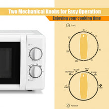 Load image into Gallery viewer, 0.7 Cu. ft Retro Countertop Compact Microwave Oven-White