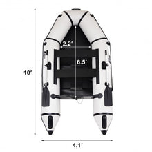 Load image into Gallery viewer, Goplus 4-Person 10 ft Inflatable Dinghy Boat for Rafting Water Sports-Gray