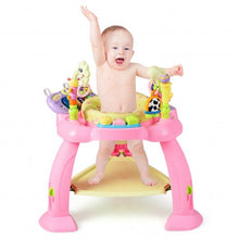 Load image into Gallery viewer, 2-in-1 Baby Jumperoo Adjustable Sit-to-stand Activity Center-Pink