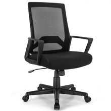 Load image into Gallery viewer, Height Adjustable Mid Back Task Chair Mesh Office Chair with Lumbar Support