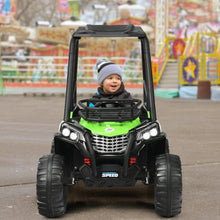 Load image into Gallery viewer, 12V Kids RC Electric Ride On Off-Road UTV Truck with MP3 and Light-Green