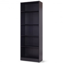 Load image into Gallery viewer, Modern 5-Tier Storage Media Shelf Cabinet Bookcase