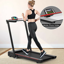 Load image into Gallery viewer, 2.25HP 3-in-1 Folding Treadmill with Table Speaker Remote Control-Black