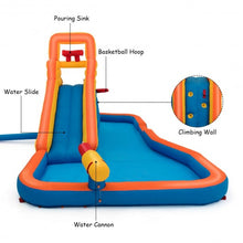 Load image into Gallery viewer, Inflatable Water Bouncer with Climbing Wall and Ball Hoop