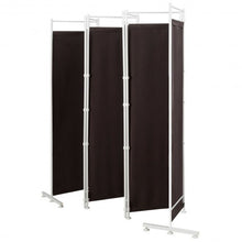 Load image into Gallery viewer, 6-Panel Room Divider Folding Privacy Screen -Brown