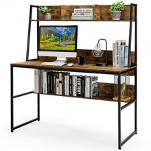 Load image into Gallery viewer, 47" Computer Desk Writing Study Table Workstation-Rustic Brown