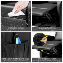 Load image into Gallery viewer, PU Leather Padded Seat Massage Recliner Chair