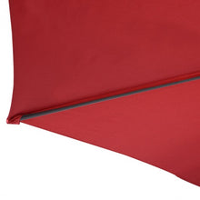 Load image into Gallery viewer, 10FT Patio Umbrella 6 Ribs Market Steel Tilt W/ Crank Outdoor Garden without Weight Base-Burgundy