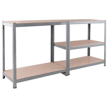Load image into Gallery viewer, 71" Heavy Duty Steel Adjustable 5 Level Storage Shelves-Gray