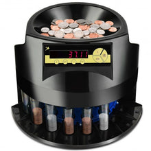 Load image into Gallery viewer, Auto Coin Sorter Dispenser Counting with Coin Tubes & LED Display