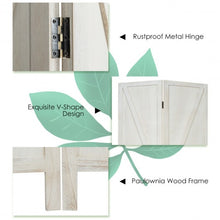 Load image into Gallery viewer, 4 Panels Folding Wooden Room Divider-White